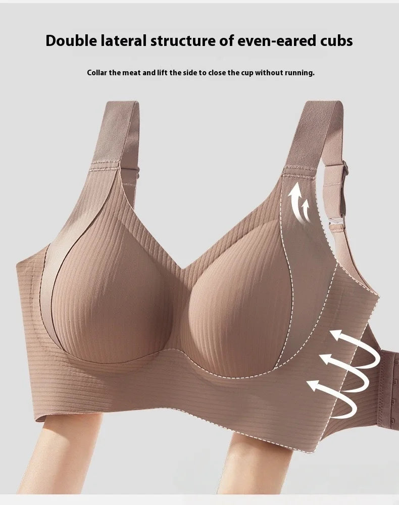 3PCS Plus Size Seamless Bras - Wireless Minimizer Lift, Breathable Comfort Anti-Sagging Bras for Women, Wide Strap Daily & Sport