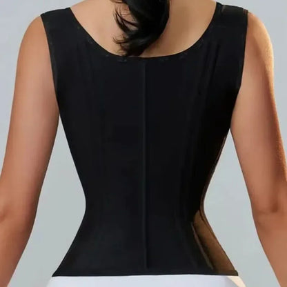 AfruliA Fajas Colombianas Girdles Double Compression Vest Waist Trainer Corset with Zipper Hook Flat Belly Slimming Body Shapers