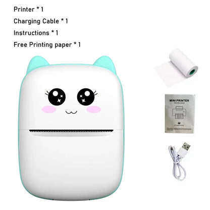 MINI Portable Printer Wireless Memo Label Machine 200dpi Bluetooth Inkless Pocket Imprimante Phone Notes Printing Paper