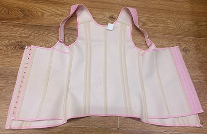 Fajas Colombianas Girdles Double Compression Vest Top Waist Trainer Corset with Zipper Hook Flat Belly Slimming Body Shaper Belt