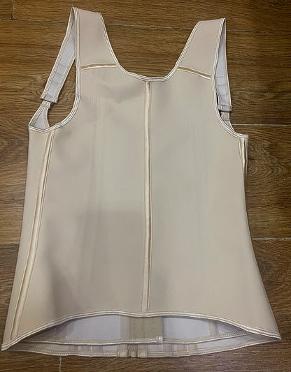 Fajas Colombianas Girdles Double Compression Vest Top Waist Trainer Corset with Zipper Hook Flat Belly Slimming Body Shaper Belt