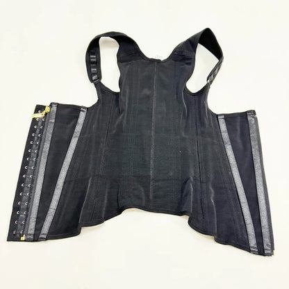 Fajas Colombianas Body Shaper Shapewear Women Vest Tops Double Compression Waist Trainer Corset Adjustable Zipper and Hook-eyes