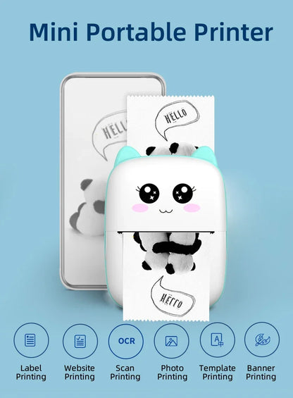 MINI Portable Printer Wireless Memo Label Machine 200dpi Bluetooth Inkless Pocket Imprimante Phone Notes Printing Paper