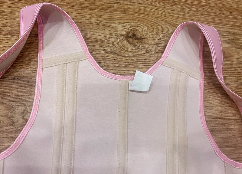 Fajas Colombianas Girdles Double Compression Vest Top Waist Trainer Corset with Zipper Hook Flat Belly Slimming Body Shaper Belt