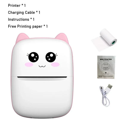 MINI Portable Printer Wireless Memo Label Machine 200dpi Bluetooth Inkless Pocket Imprimante Phone Notes Printing Paper