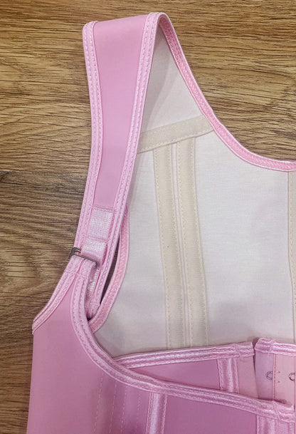 Fajas Colombianas Girdles Double Compression Vest Top Waist Trainer Corset with Zipper Hook Flat Belly Slimming Body Shaper Belt