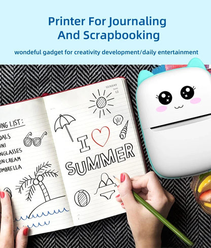 MINI Portable Printer Wireless Memo Label Machine 200dpi Bluetooth Inkless Pocket Imprimante Phone Notes Printing Paper